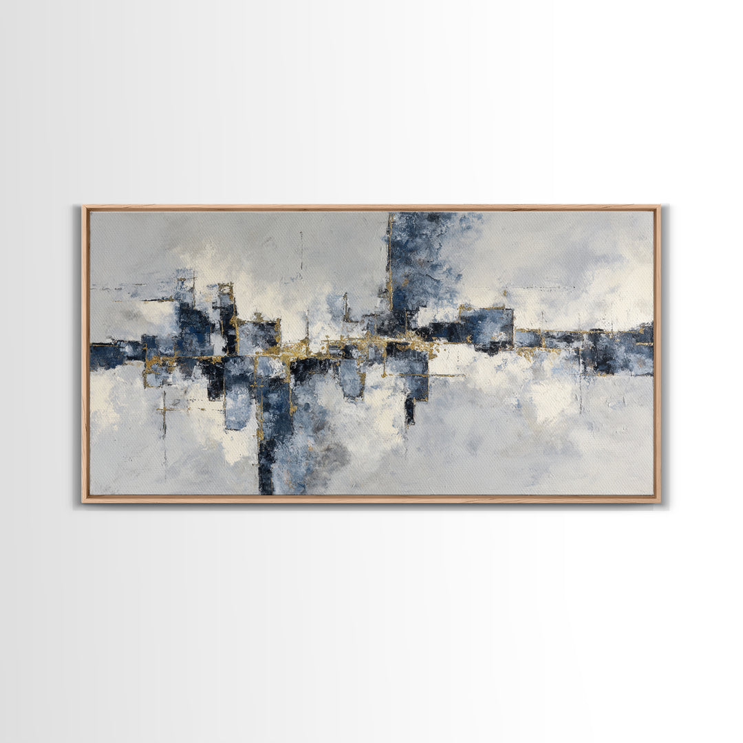 City Map Abstract Lines Without Readable Labels Canvas Print, Hotel Art, Hazbin Hotel, Hotel Decor, Abstract Art, Boutique, HOT-2x1-68