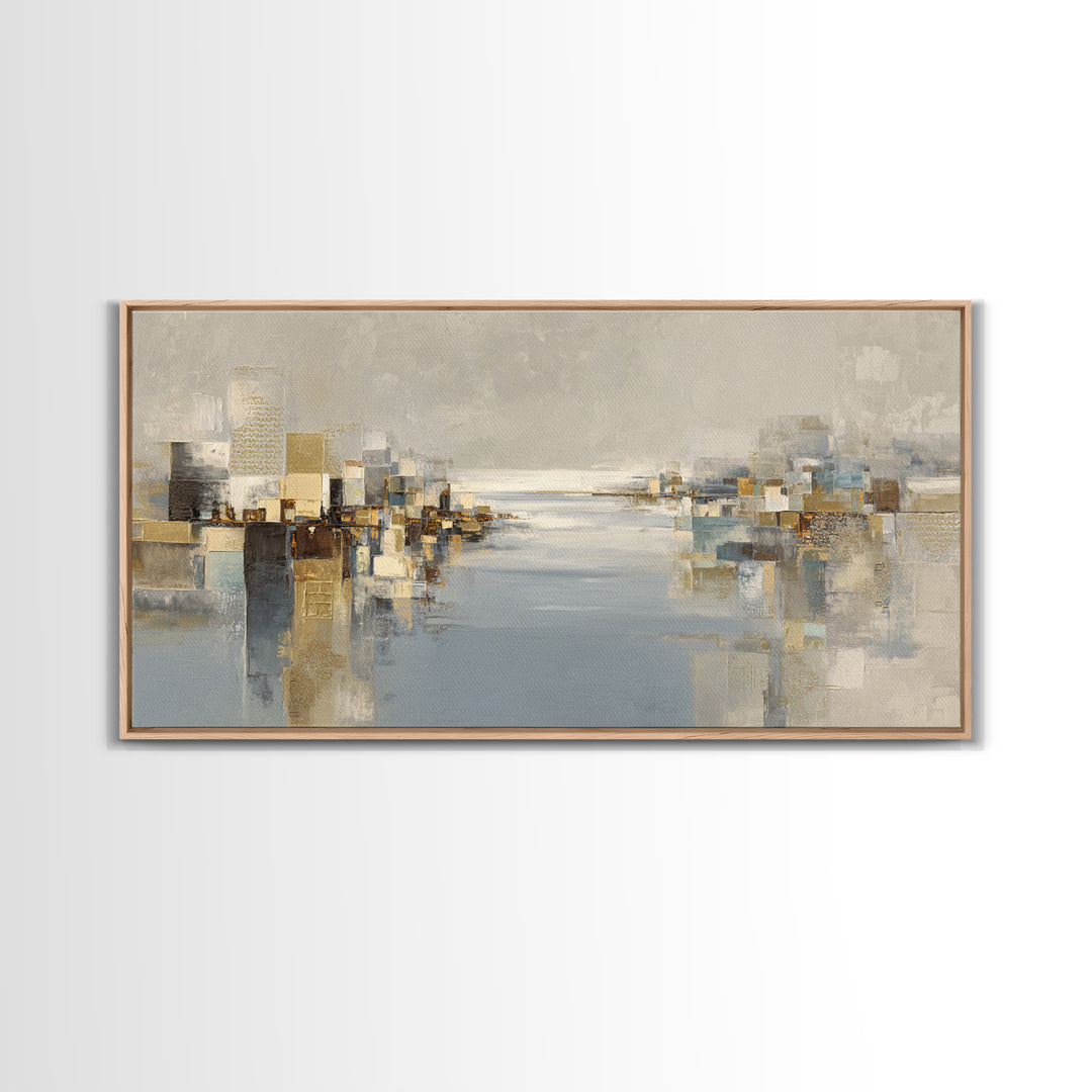 Large Calming Seascape Canvas Print, Hotel Art, Beach Prints, Hotel Decor, Fine Art, Boutique, Room Decor, Textured Painting, HOT-2x1-71