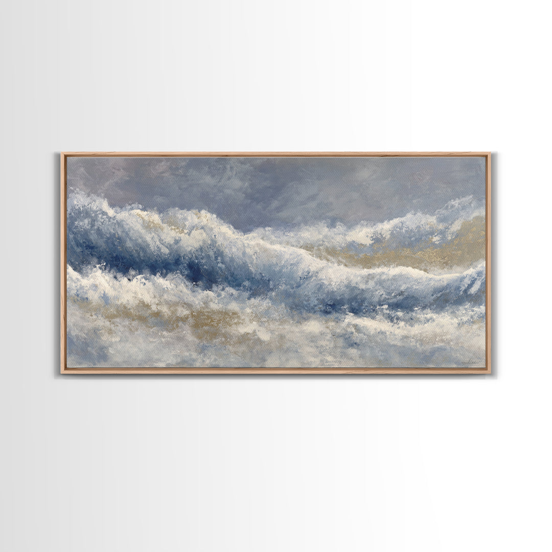 Soft Abstract Wave Forms Canvas Print, Hotel Art, Wall Decor, Hotel Decor, Abstract Art, Boutique, Living Room Decor, HOT-2x1-78