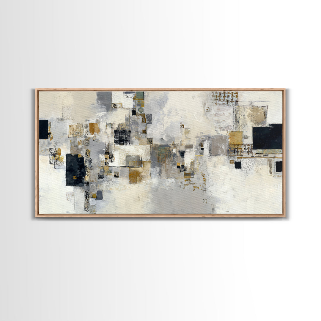 Abstract Marble Texture Framed Canvas Print, Hotel Art, Minimalist Wall Art, Hotel Decor, Abstract Art, Boutique, HOT-2x1-87