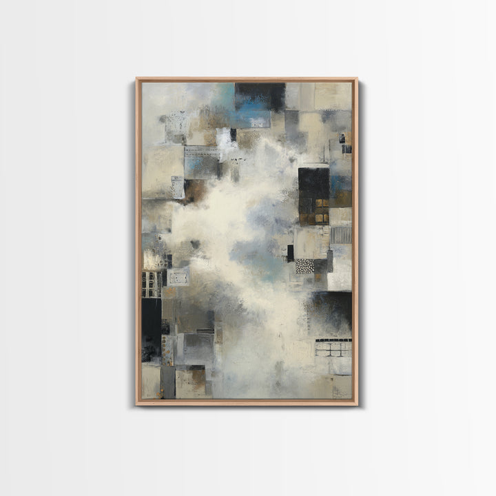Large Cloudscape with Subtle Drama Framed Canvas Print, Hotel Art, Art Print, Hotel Decor, Fine Art, Boutique, Wall Sculpture, HOT-2x3-1