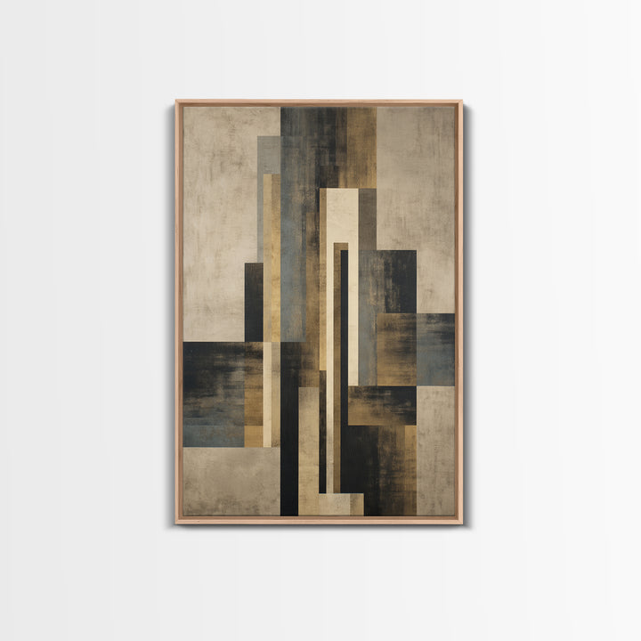 Modern Geometric Composition Canvas Print, Hotel Art, Minimalist Decor, Hotel Decor, Fine Art, Boutique, Large Wall Art, HOT-2x3-15
