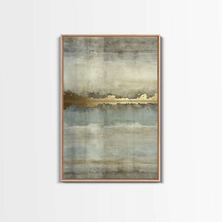 Gold Accented Abstract for Upscale Lobby Framed Canvas Print, Hotel Art, Art Prints, Hotel Decor, Fine Art, Boutique, HOT-2x3-21