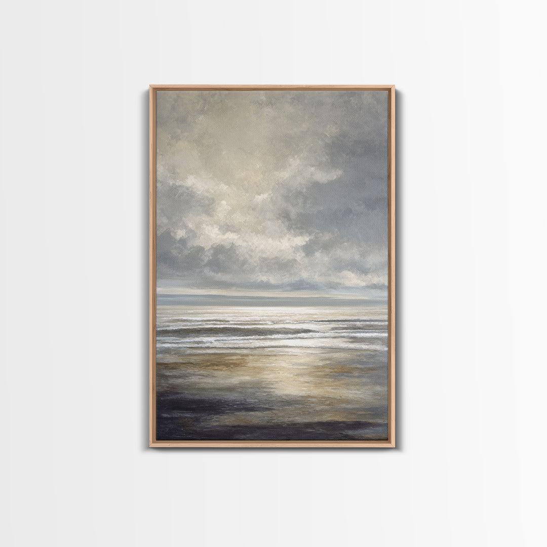 Large Calming Seascape Canvas Print, Hotel Art, Hazbin Hotel, Hotel Decor, Fine Art, Boutique, Coastal Wall Art, Coastal Decor, HOT-2x3-35