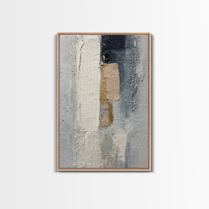 Minimal Sculpture Shapes Framed Canvas Print, Hotel Art, Luxury Decor, Hotel Decor, Abstract Art, Boutique, Art Prints, HOT-2x3-44