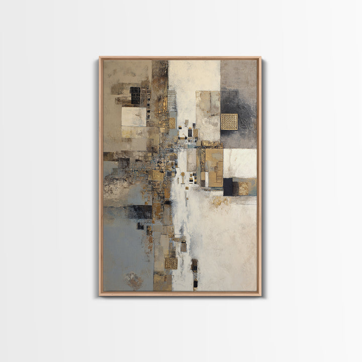 Gold Accented Abstract for Upscale Lobby Canvas Print, Hotel Art, Abstract Art, Hotel Decor, Boutique, Gallery Wall Art, HOT-2x3-45