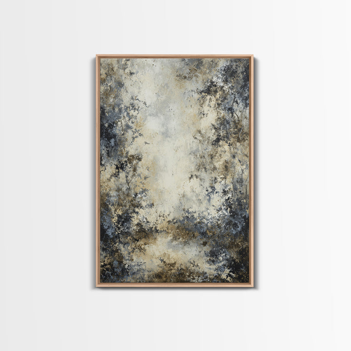 Misty Forest with Refined Calm Atmosphere Canvas Print, Hotel Art, Hotel Decor, Oil Painting, Boutique, Wall Sculpture, HOT-2x3-70