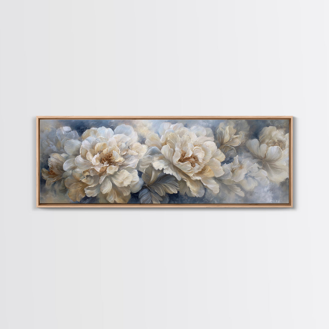 Classic Oil Painted Floral Still Life Canvas Print, Hotel Art, Beach Prints, Hotel Decor, Fine Art, Boutique, Room Decor, HOT-3x1-25