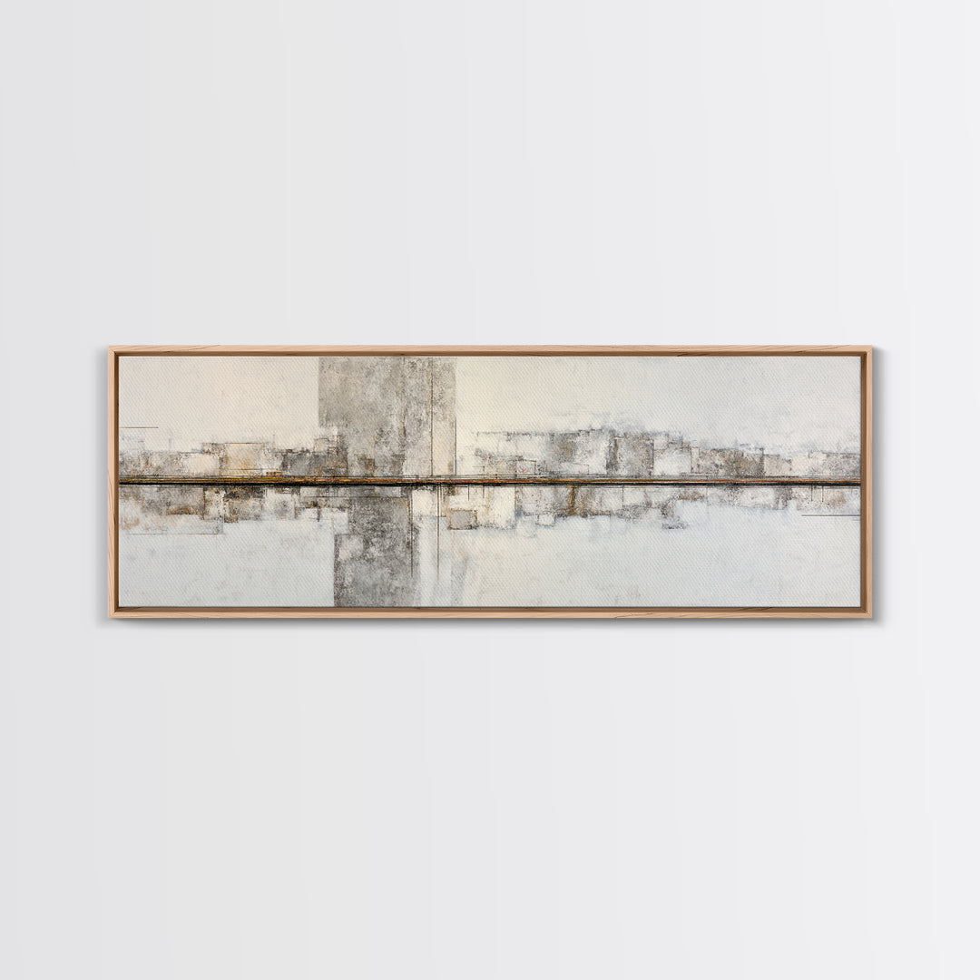 City Map Abstract Lines Without Readable Labels Framed Canvas Print, Hotel Art, Luxury Decor, Hotel Decor, Abstract Art, HOT-3x1-64