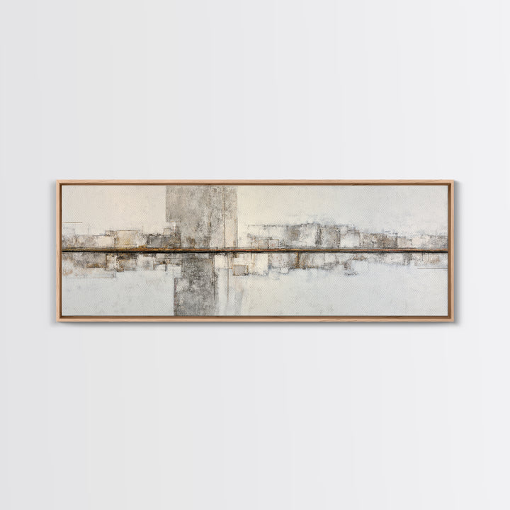 City Map Abstract Lines Without Readable Labels Framed Canvas Print, Hotel Art, Luxury Decor, Hotel Decor, Abstract Art, HOT-3x1-64
