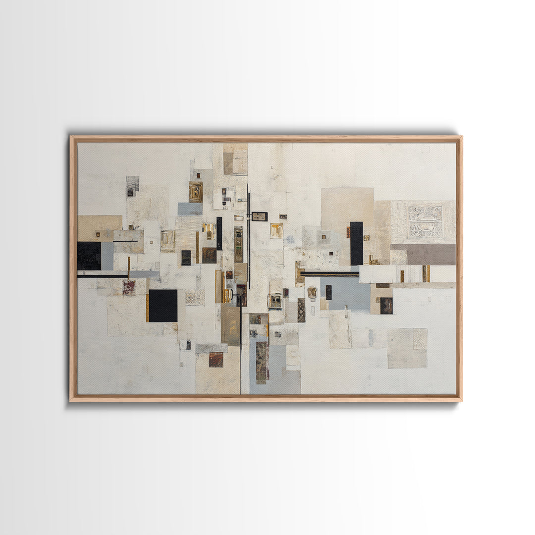 Modern Geometric Composition Canvas Print, Hotel Art, Modern Decor, Hotel Decor, Abstract Art, Boutique, Poster, Wall Decor, HOT-3x2-11