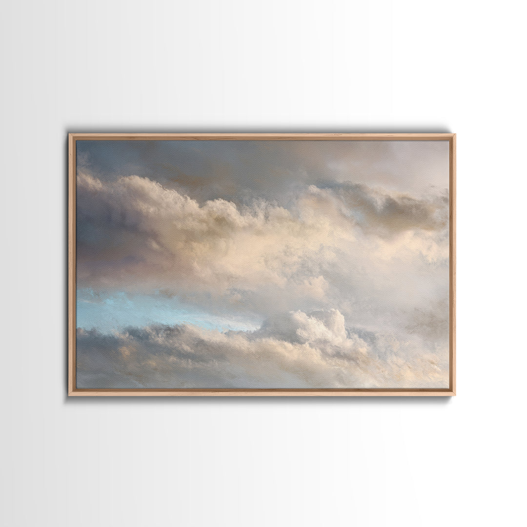 Large Cloudscape with Subtle Drama Canvas Print, Hotel Art, Gallery Wall Art, Hotel Decor, Fine Art, Boutique, Luxury Decor, HOT-3x2-21