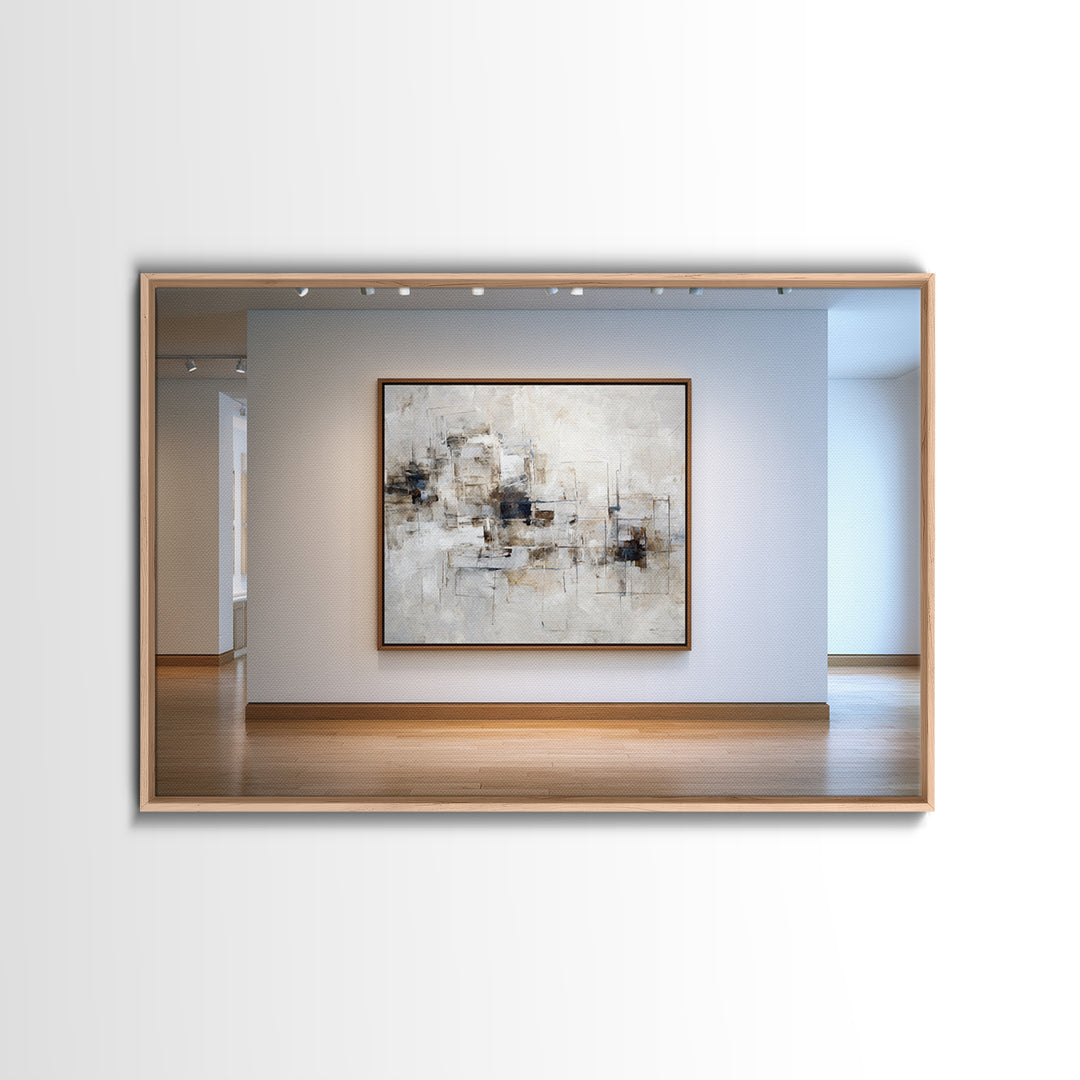 City Map Abstract Lines Without Readable Labels Canvas Print, Hotel Art, Wood Wall Art, Hotel Decor, Abstract Art, Boutique, HOT-3x2-4