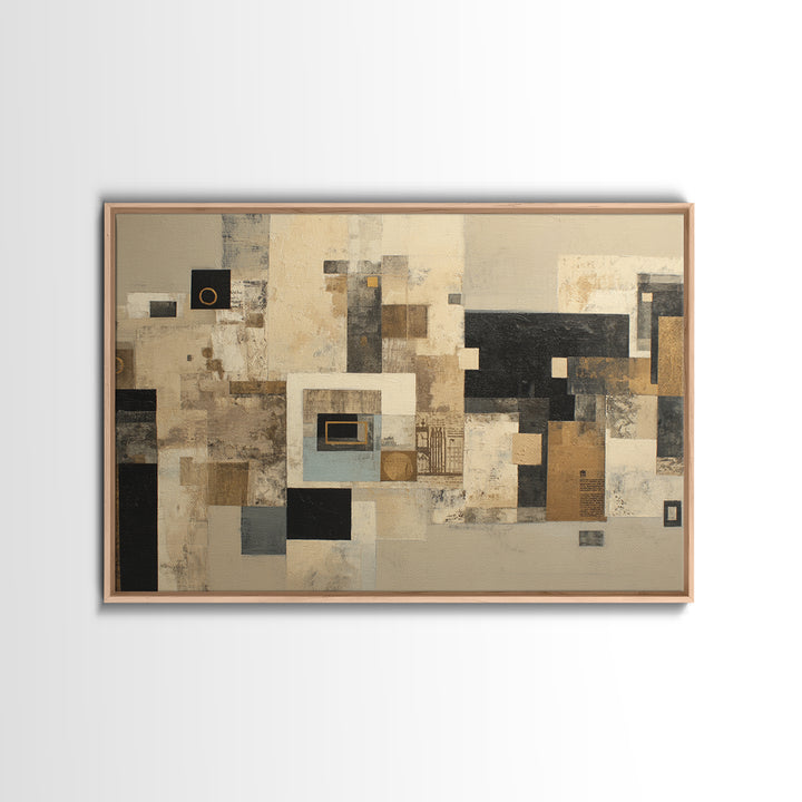 Modern Geometric Composition Framed Canvas Print, Hotel Art, Art Prints, Hotel Decor, Fine Art, Boutique, Modern Wall Art, HOT-3x2-59