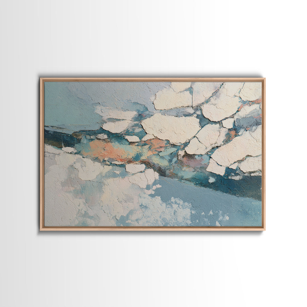 Gold Accented Abstract for Upscale Lobby Framed Canvas Print, Hotel Art, Beach House Decor, Hotel Decor, Abstract Art, Boutique, HOT-3x2-65