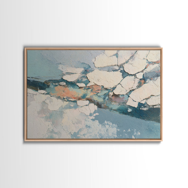 Gold Accented Abstract for Upscale Lobby Framed Canvas Print, Hotel Art, Beach House Decor, Hotel Decor, Abstract Art, Boutique, HOT-3x2-65