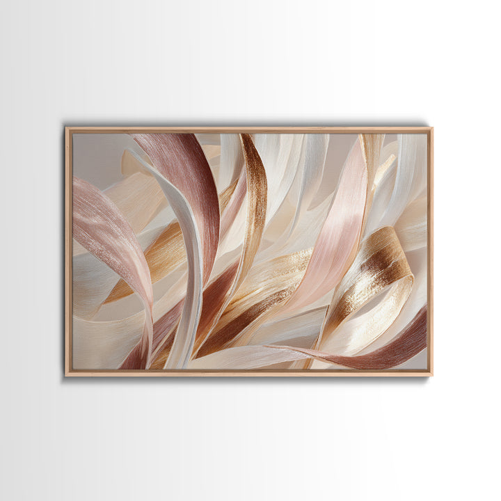 Hair Strands Turning into Abstract Ribbons Canvas Print, Hair Salon Art, Hairstylist, Living Room Decor, Fine Art, Style, HSA-3x2-73