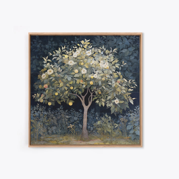 Apple Tree in Summer Orchard Canvas Print, Impressionist Art, Gallery Decor, Living Room Decor, Fine Art, Impression, IMP-1x1-17
