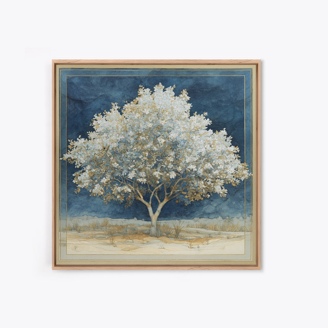 Apple Tree in Summer Orchard Canvas Print, Impressionist Art, Contemporary Art, Living Room Decor, Fine Art, Impression, IMP-1x1-89
