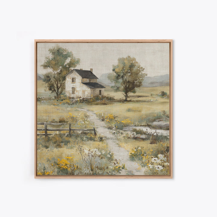 Country Lane with Flickering Sunlight Canvas Print, Impressionist Art, Modern Decor, Living Room Decor, Fine Art, Impression, IMP-1x1-94