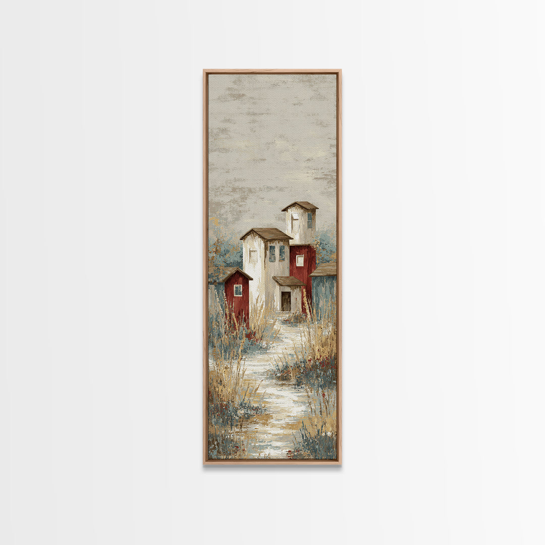 Country Lane with Flickering Sunlight Canvas Print, Impressionist Art, Gallery Wall Art, Living Room Decor, Impression, IMP-1x3-10