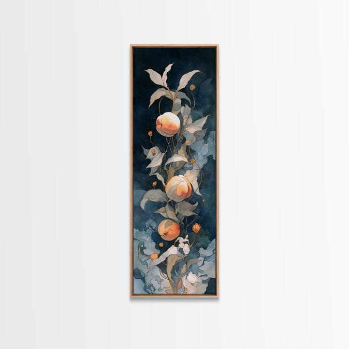 Still Life of Peaches Canvas Print, Impressionist Art, Modern Wall Art, Living Room Decor, Impression, Living Room Art, IMP-1x3-11