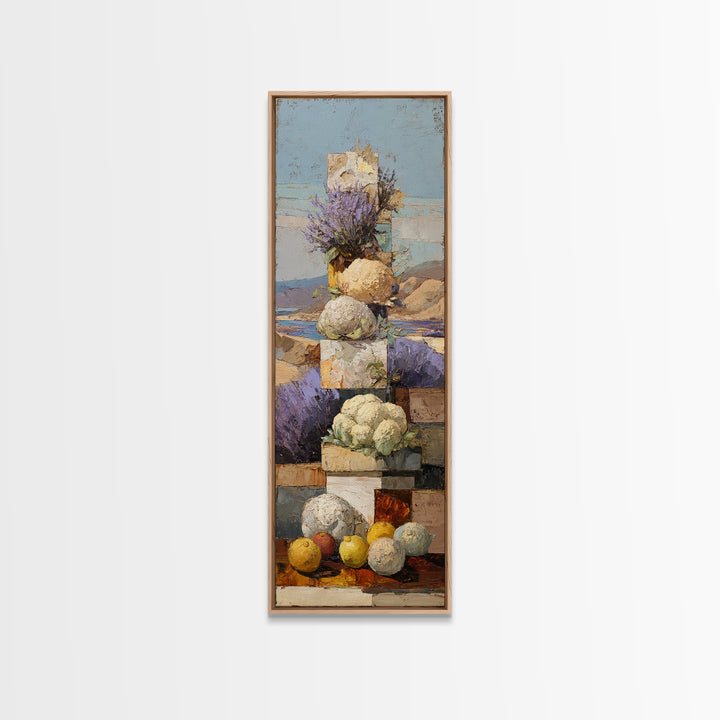 Sunset over Lavender Field Canvas Print, Impressionist Art, Flower Print, Living Room Decor, Fine Art, Impression, IMP-1x3-2
