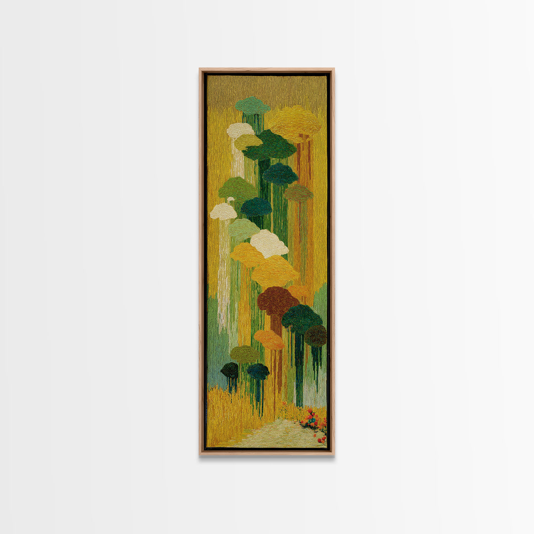 Dancers Suggested by Soft Moving Brushwork Canvas Print, Impressionist Art, Horizontal Wall Art, Living Room Decor, Impression, IMP-1x3-27