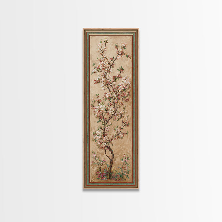 Spring Orchard with Blossoming Trees Canvas Print, Impressionist Art, Neutral Decor, Living Room Decor, Fine Art, Impression, IMP-1x3-42