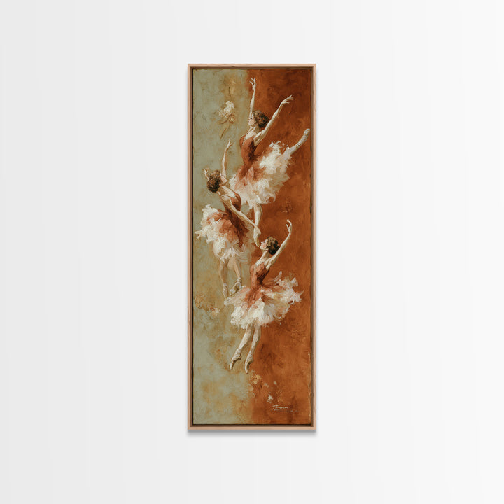 Dancers Suggested by Soft Moving Brushwork Canvas Print, Impressionist Art, Landscape Art, Living Room Decor, Abstract Art, IMP-1x3-51
