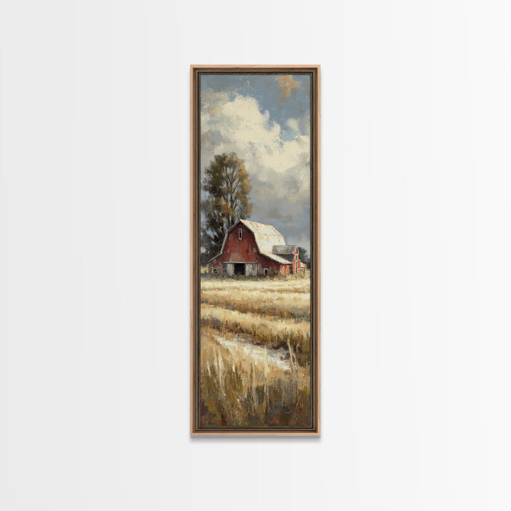 Country Lane with Flickering Sunlight Canvas Print, Impressionist Art, Floral Print, Living Room Decor, Impression, IMP-1x3-58