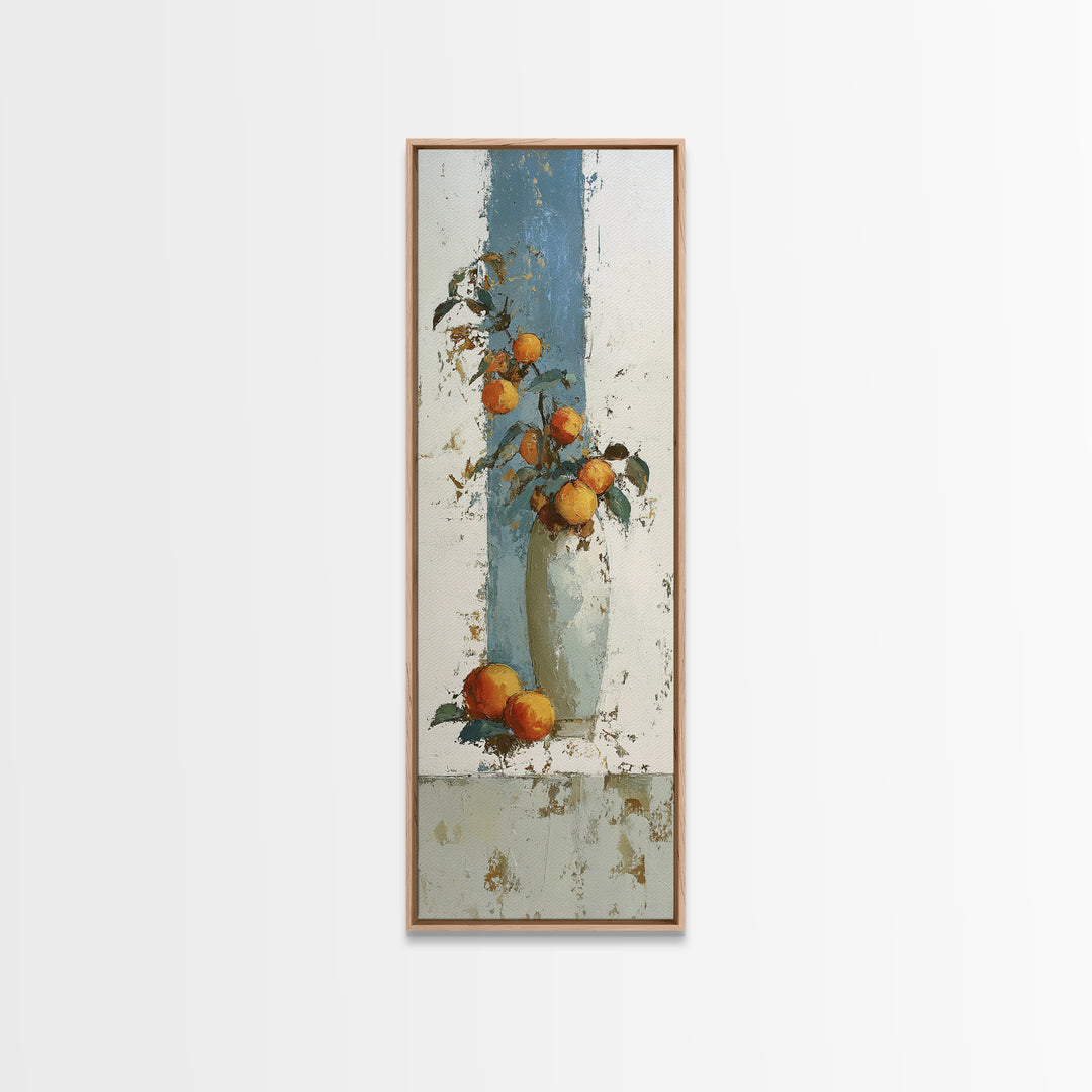Still Life of Peaches Canvas Print, Impressionist Art, Modern Art, Living Room Decor, Fine Art, Impression, Statement Artwork, IMP-1x3-59