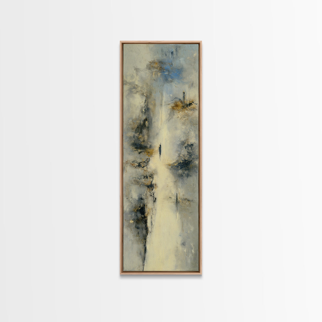 Dancers Suggested by Soft Moving Brushwork Canvas Print, Impressionist Art, Neutral Decor, Living Room Decor, Impression, IMP-1x3-75