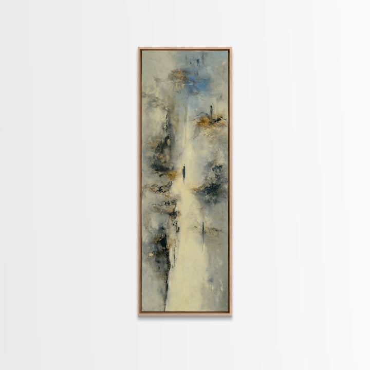 Dancers Suggested by Soft Moving Brushwork Canvas Print, Impressionist Art, Neutral Decor, Living Room Decor, Impression, IMP-1x3-75