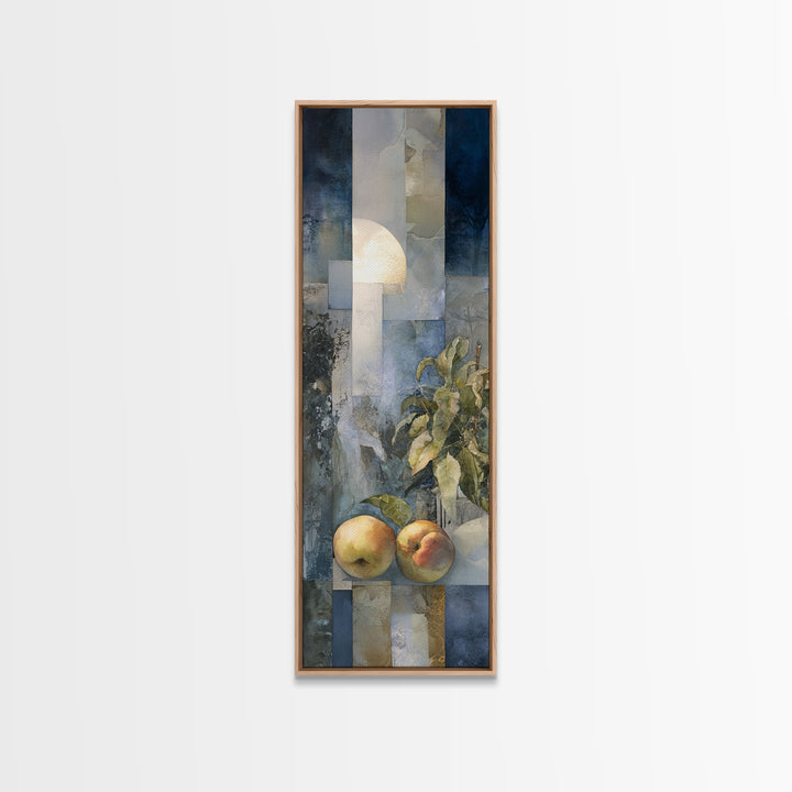 Still Life of Peaches Framed Canvas Print, Impressionist Art, Flower Print, Living Room Decor, Fine Art, Impression, IMP-1x3-83