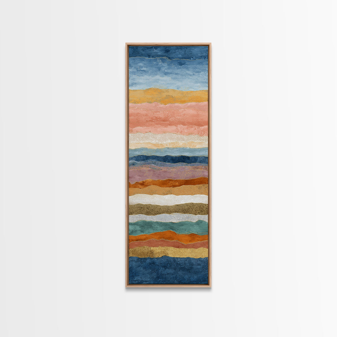 Sunset over Lavender Field Canvas Print, Impressionist Art, Textured Painting, Living Room Decor, Fine Art, Impression, IMP-1x3-98