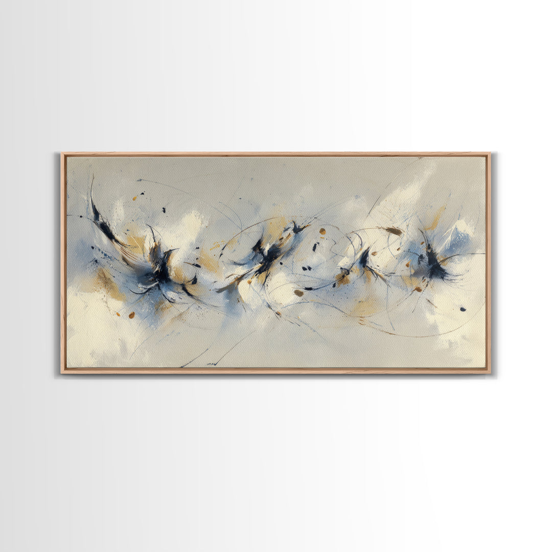 Dancers Suggested by Soft Moving Brushwork Canvas Print, Impressionist Art, Abstract Painting, Living Room Decor, Impression, IMP-2x1-11