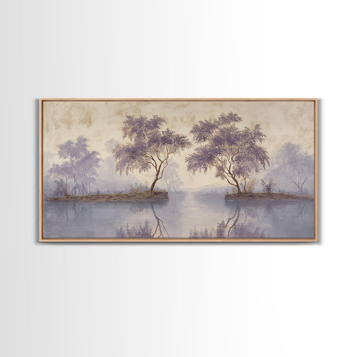Garden Path Covered Canvas Print, Impressionist Art, Living Room Decor, Oil Painting, Impression, Abstract Painting, IMP-2x1-94