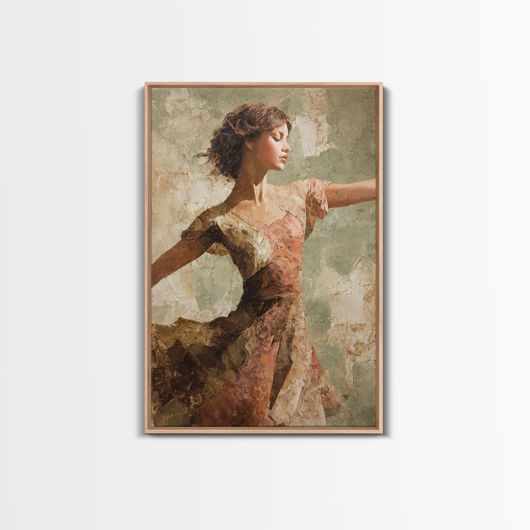 Dancers Suggested by Soft Moving Brushwork Canvas Print, Impressionist Art, Original Painting, Living Room Decor, Impression, IMP-2x3-23