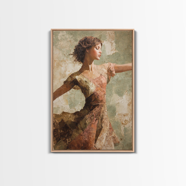 Dancers Suggested by Soft Moving Brushwork Canvas Print, Impressionist Art, Original Painting, Living Room Decor, Impression, IMP-2x3-23
