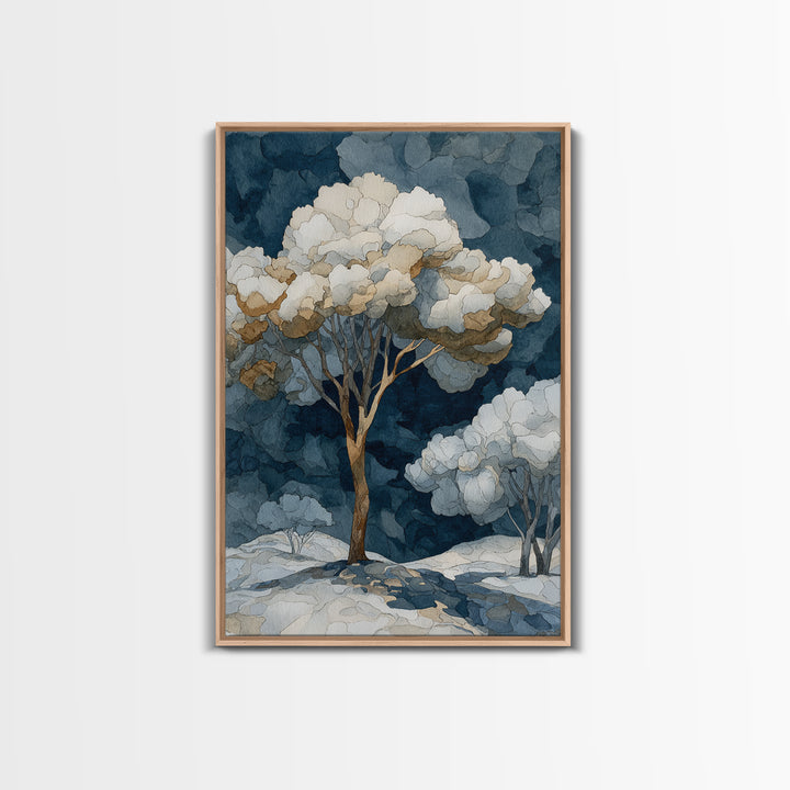 Apple Tree in Summer Orchard Canvas Print, Impressionist Art, Living Room Decor, Fine Art, Impression, Landscape Art, IMP-2x3-49