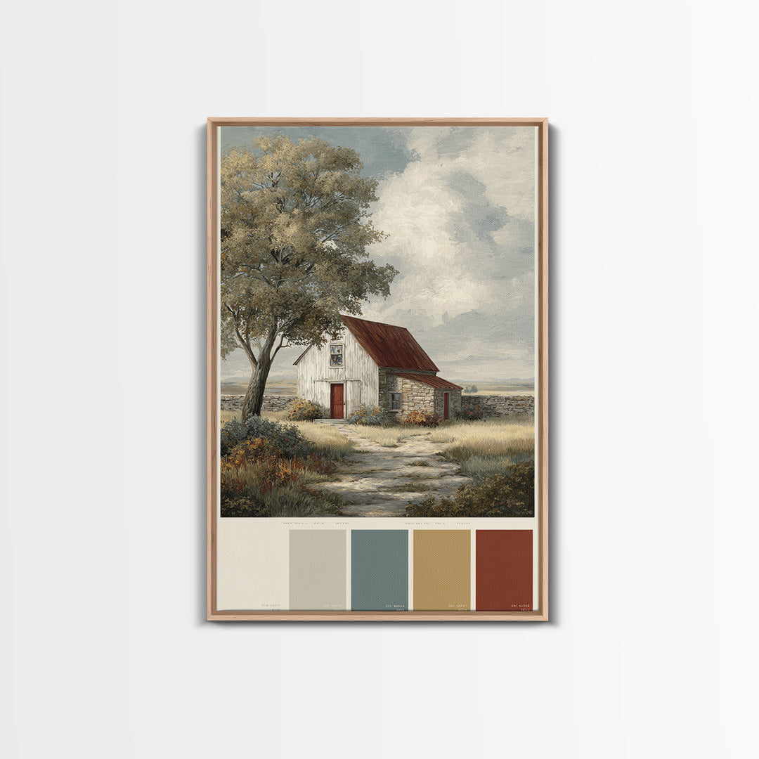 Country Lane with Flickering Sunlight Canvas Print, Impressionist Art, Art Print, Living Room Decor, Fine Art, Impression, IMP-2x3-54