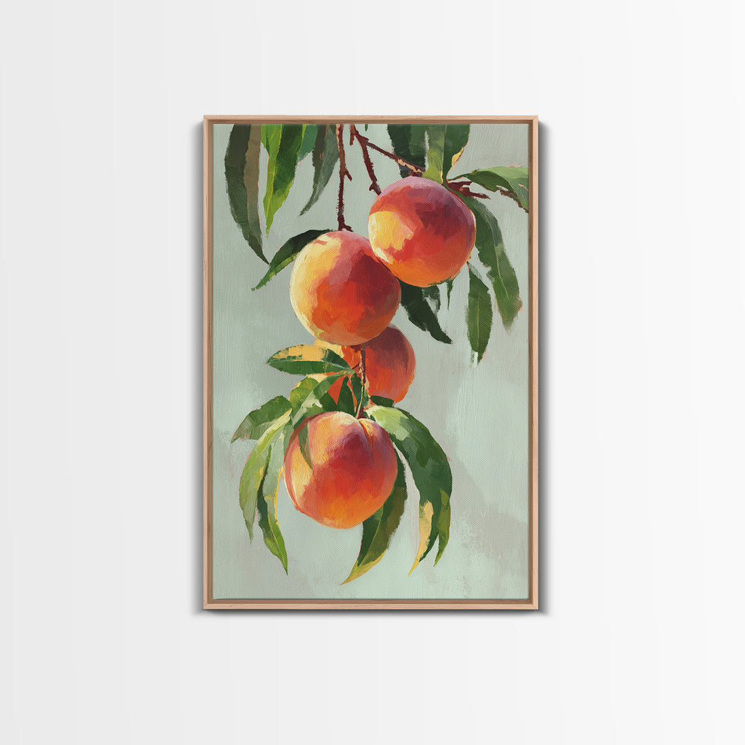 Still Life of Peaches Canvas Print, Impressionist Art, Fine Art Print, Living Room Decor, Fine Art, Impression, Painting, IMP-2x3-7