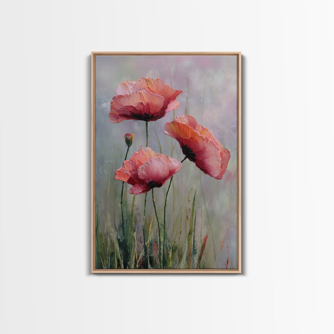 Mountain Lake with Sparkling Reflections Framed Canvas Print, Impressionist Art, Original Art, Living Room Decor, Impression, IMP-2x3-80