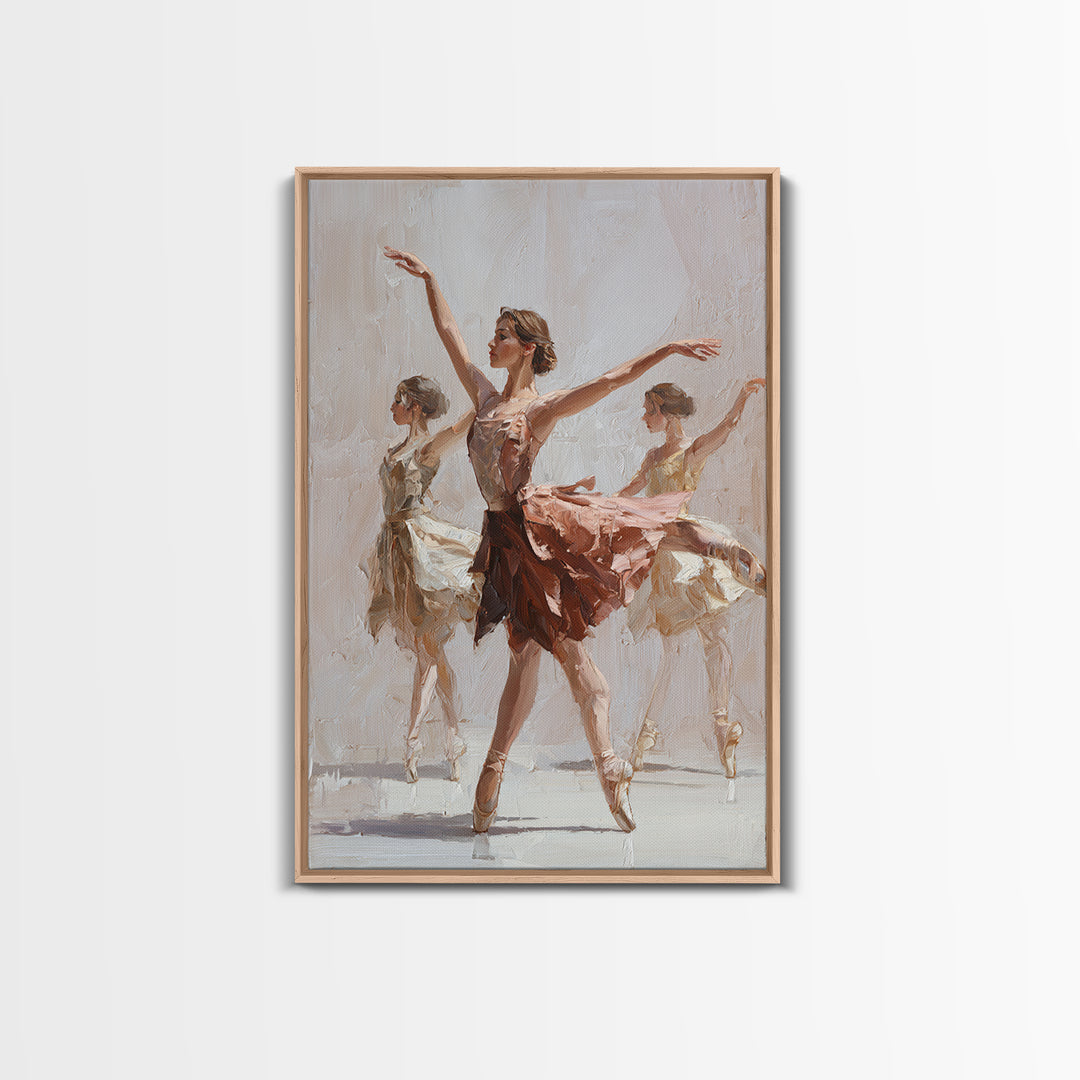 Dancers Suggested by Soft Moving Brushwork Canvas Print, Impressionist Art, Living Room Art, Living Room Decor, Oil Painting, IMP-2x3-95