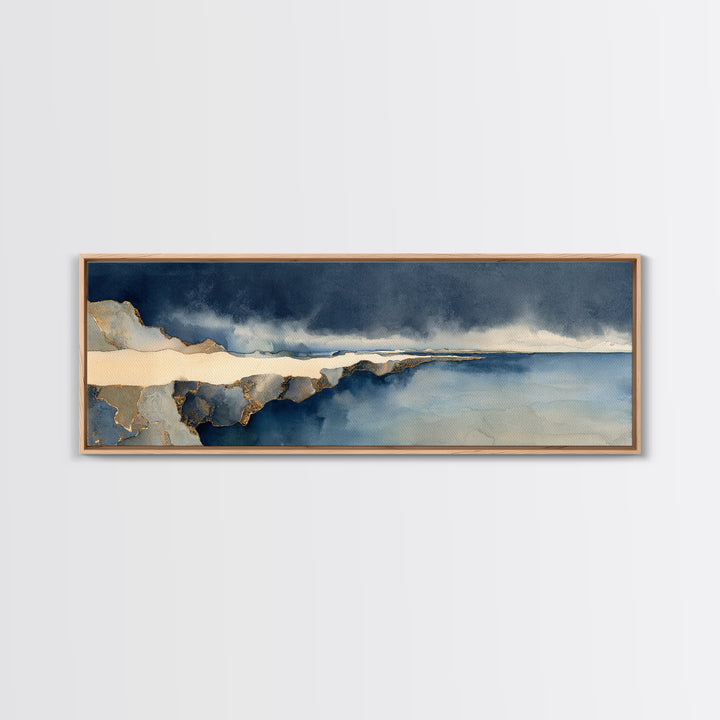 Soft Seaside Cliffs Canvas Print, Impressionist Art, Landscape Wall Art, Living Room Decor, Fine Art, Impression, Luxury Decor, IMP-3x1-21