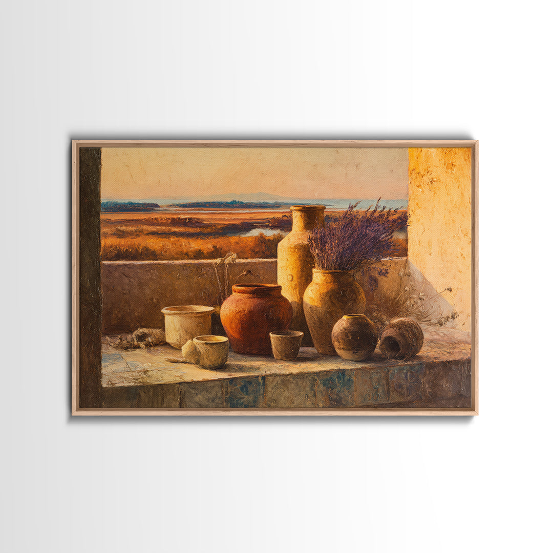 Sunset over Lavender Field Canvas Print, Impressionist Art, Coastal Wall Art, Living Room Decor, Fine Art, Impression, IMP-3x2-66