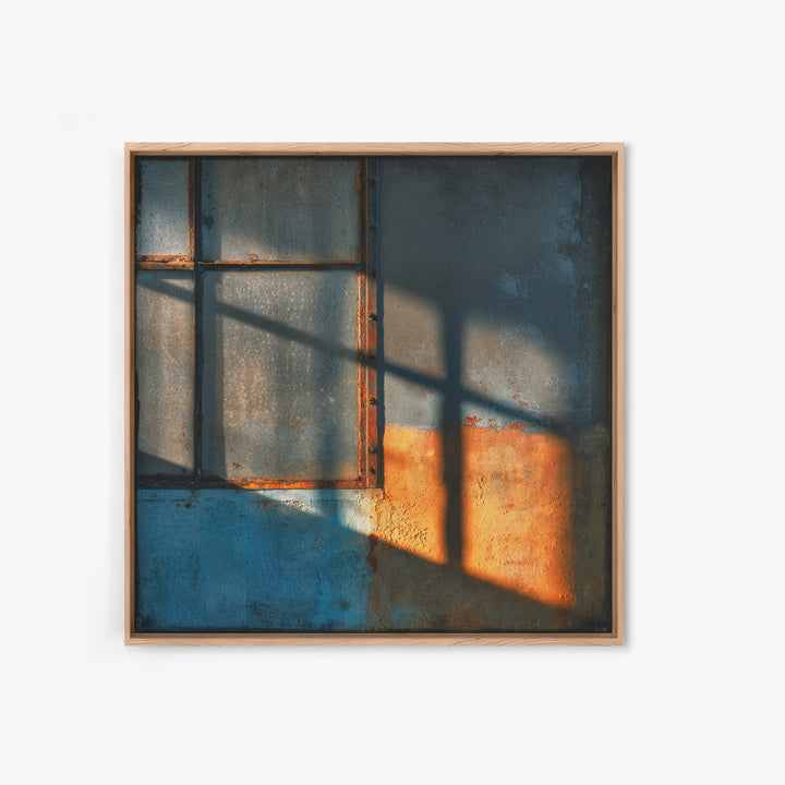 Old Factory Window Canvas Print, Industrial Art, Home Decor, Living Room Decor, Foundry, Abstract Art, Textured Wall Art, IND-1x1-98