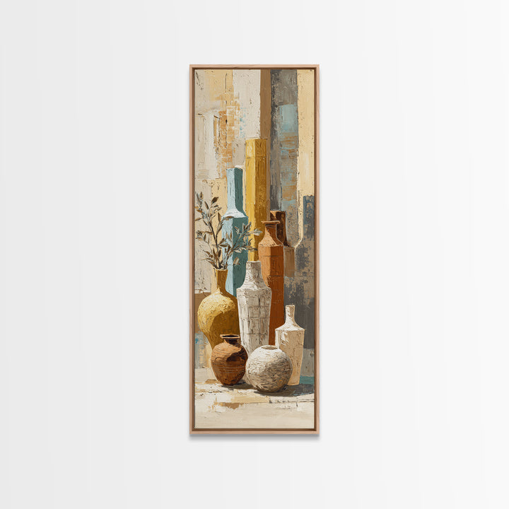 Venetian Canal Reflection Without City Crowd Canvas Print, Italian Villa Art, Statement Artwork, Living Room Decor, Villa, IVA-1x3-56