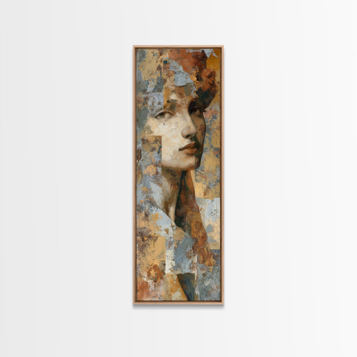 Renaissance Inspired Portrait with Modern Softness Canvas Print, Italian Villa Art, Living Room Decor, Fine Art, Villa, IVA-1x3-6